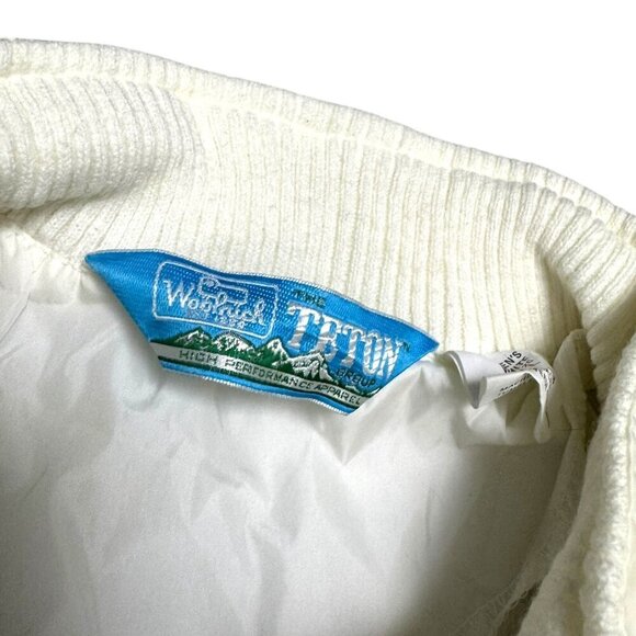 WOOLRICH TETON Vintage White Lightweight Retro Windbreaker Jacket Mens XL - Picture 3 of 6